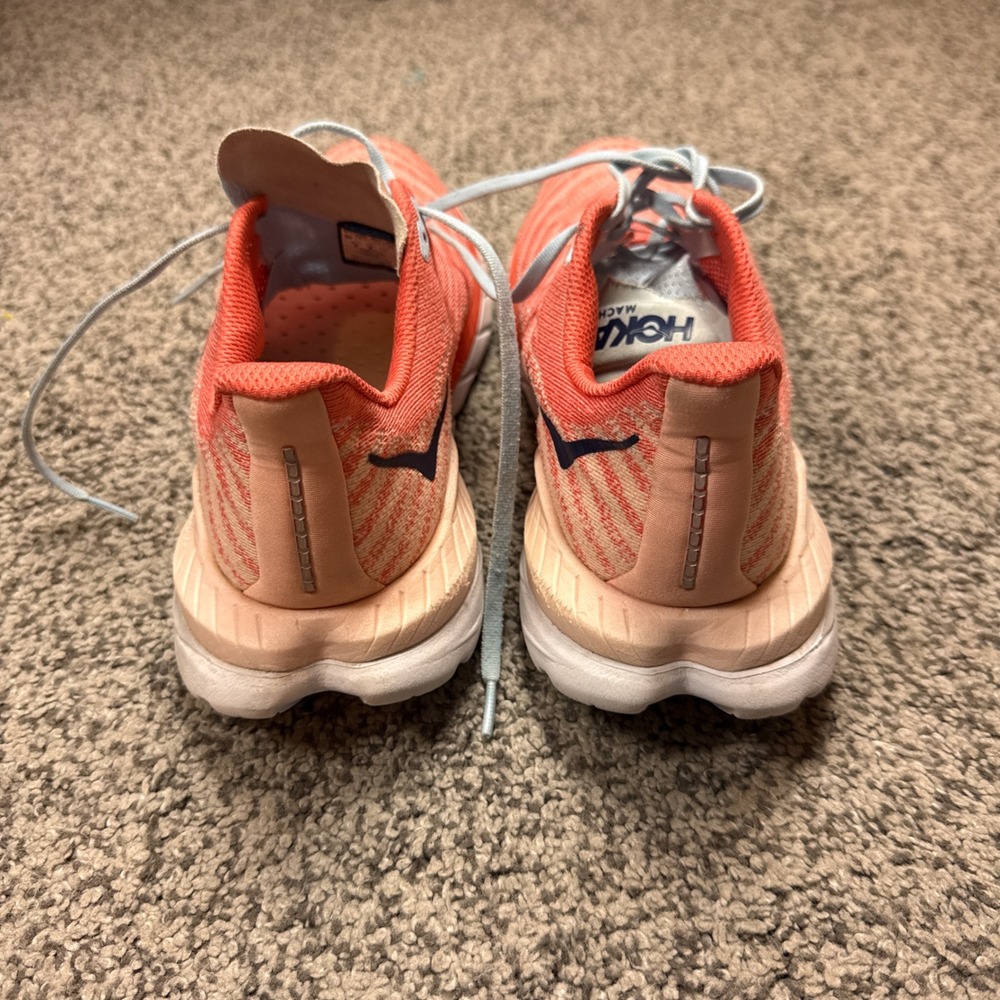Hoka Mach 5 Running Shoes Womens 8 Orange Peach Blue Athletic Sneakers 1127894 - Picture 5 of 8